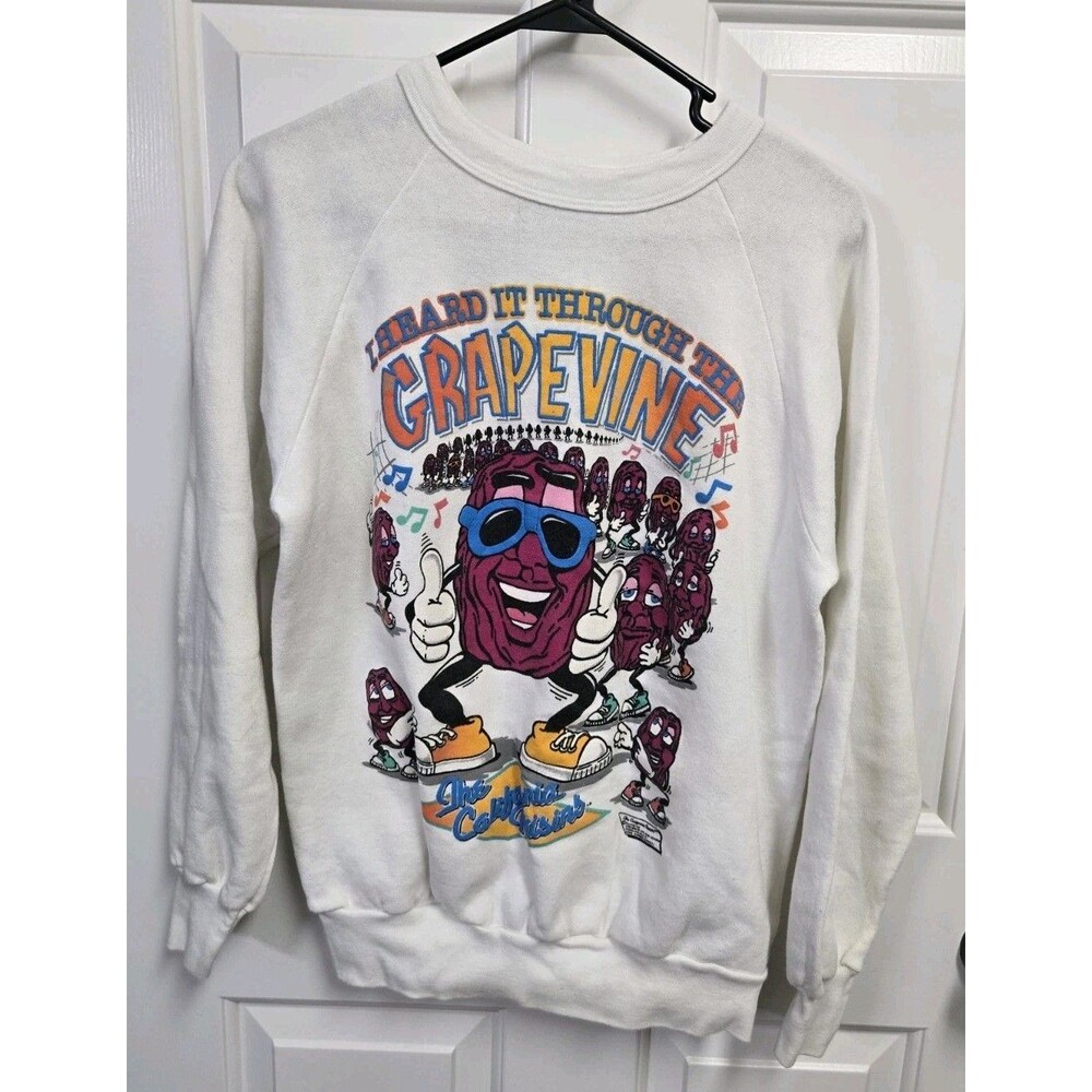 Vintage California Raisins Sweatshirt “I Heard It Through The Grapevine” Size L